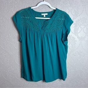 Pale Sky green blouse XL great condition